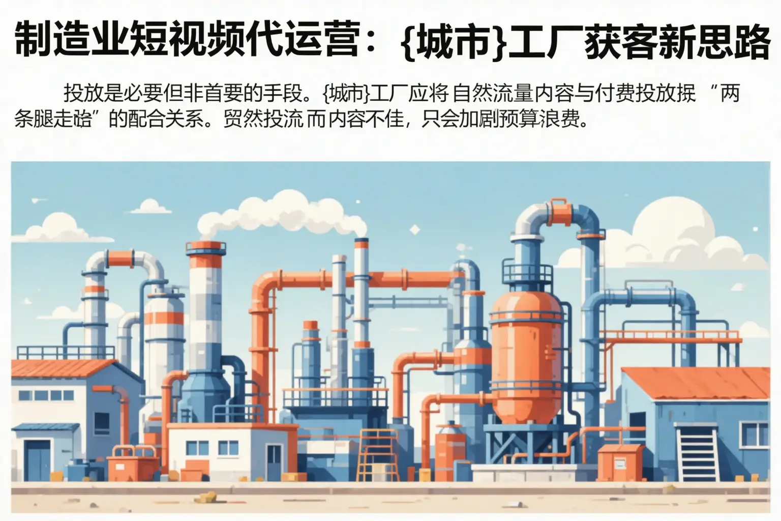 制造业短视频代运营：墨江工厂获客新思路